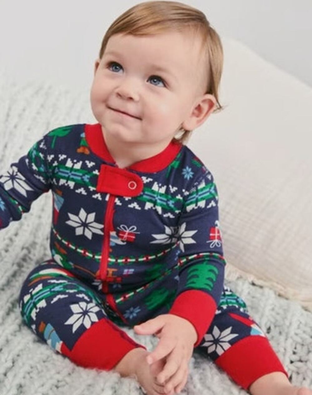 Hanna Andersson Organic Cotton Baby Christmas Footie Pajama 18-24 Month